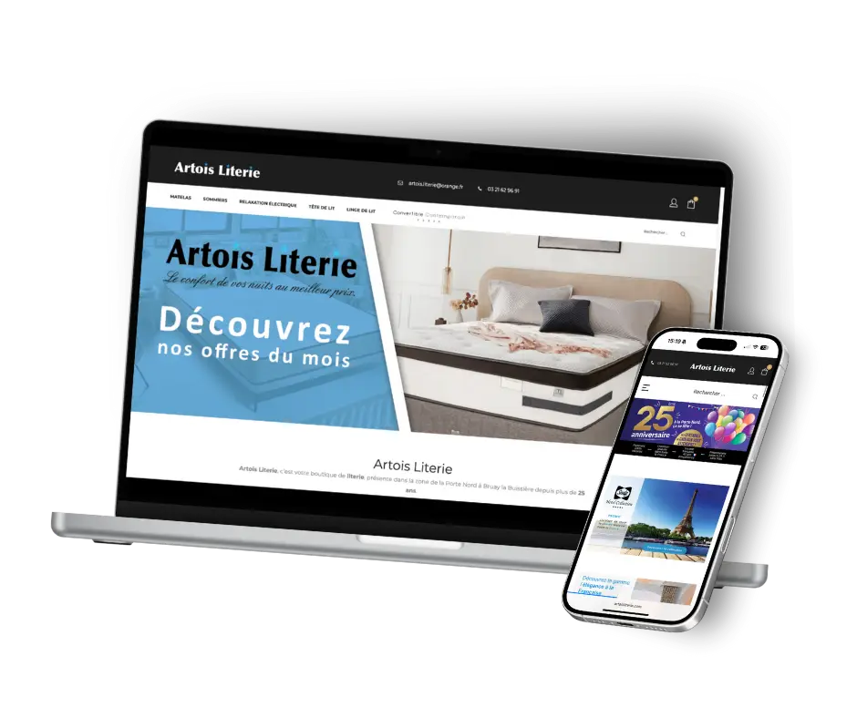 mokup artois literie